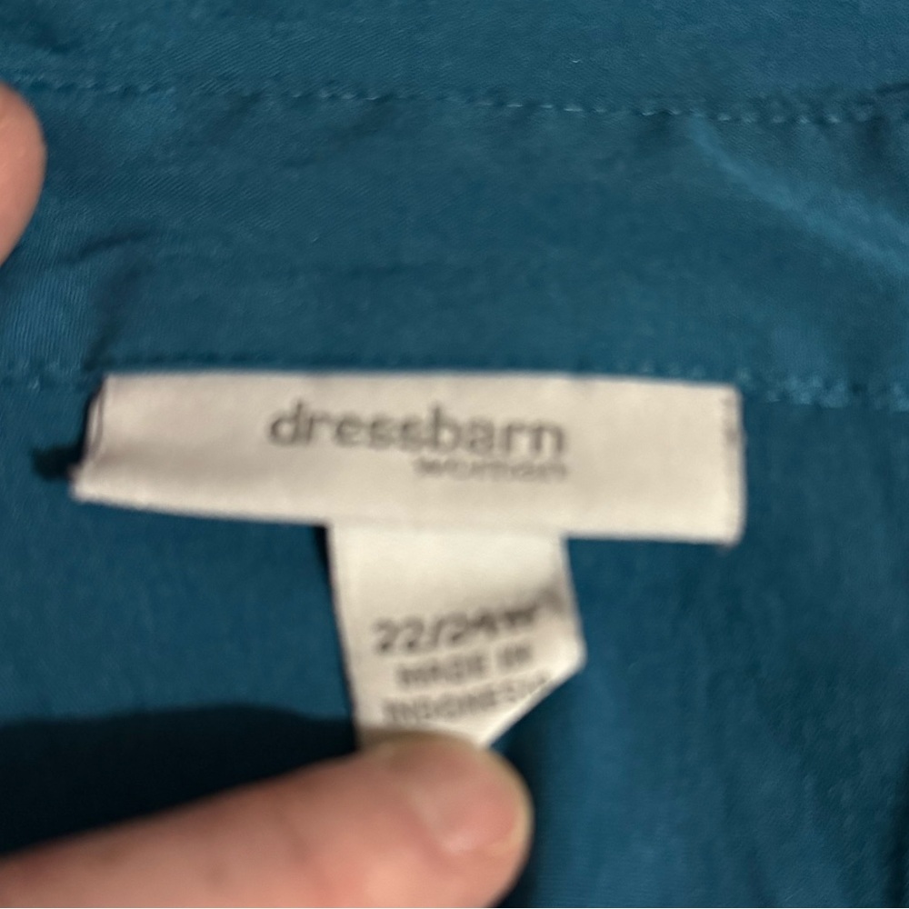 Dressbarn Women's Blue Blouse